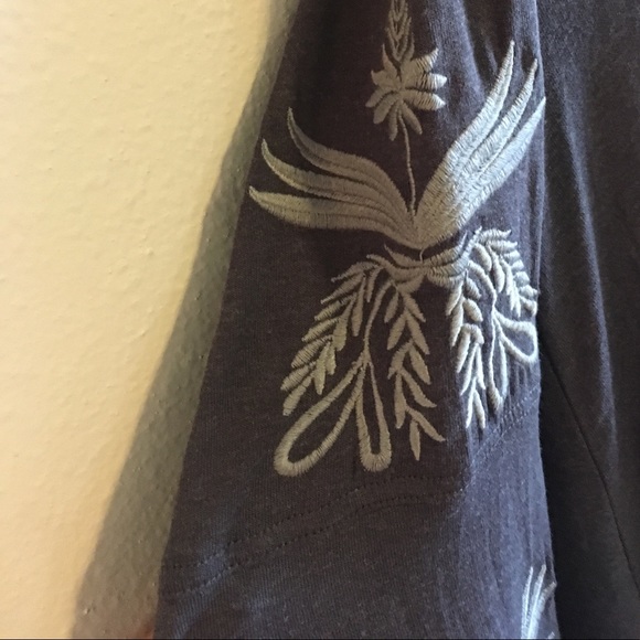 NWT Western Blouse Boho Embroidered Top Oversized - Picture 4 of 8